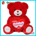 12" Red Happy Valentine's Day Teddy Bear With Music